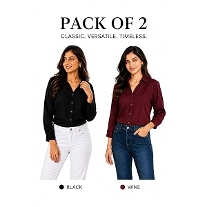 FUNDAY FASHION Women Solid Regular Fit V