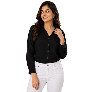 FUNDAY FASHION Women Solid Regular Fit V