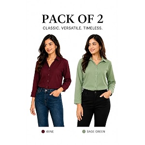 FUNDAY FASHION Women Solid Regular Fit V