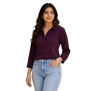 FUNDAY FASHION Women Solid Regular Fit V