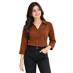 FUNDAY FASHION Women Solid Regular Fit V