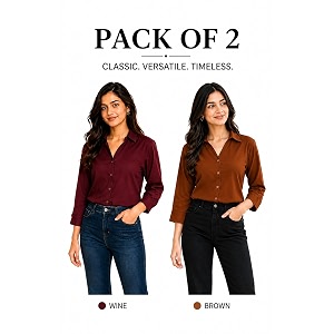 FUNDAY FASHION Women Solid Regular Fit V