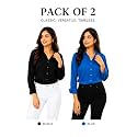 FUNDAY FASHION Women Solid Regular Fit V