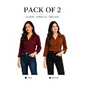 FUNDAY FASHION Women Solid Regular Fit V