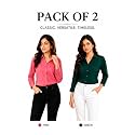 FUNDAY FASHION Women Solid Regular Fit V