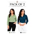 FUNDAY FASHION Women Solid Regular Fit V