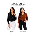 FUNDAY FASHION Women Solid Regular Fit V