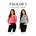 FUNDAY FASHION Women Solid Regular Fit V