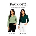 FUNDAY FASHION Women Solid Regular Fit V