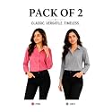 FUNDAY FASHION Women Solid Regular Fit V