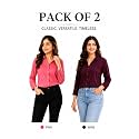 FUNDAY FASHION Women Solid Regular Fit V