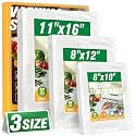 FUNFERY 100 PCS Precut Vacuum Sealer Bags for Food 11"x16"/8"x12"/6"x10"