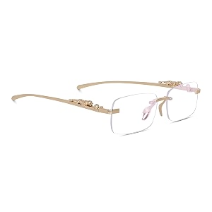 rimless rectangle sunglasses for men and women