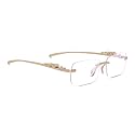 Rimless Rectangle Sunglasses for Men and Women
