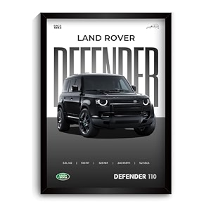 funk you store defender poster  framed land rover defender a4 sized 31 x 23 cm  supercar frames for wall gift for boys  car frames for wall bedroom hostel study room