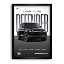 Funk You Store Defender Poster | Framed Land Rover Defender A4 Sized (31 x 23 cm) | Supercar Frames for Wall, Gift for Boys | Car Frames for Wall, Bedroom, Hostel, Study Room