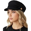 Funky Junque Greek Fisherman Newsboy Cap, Cotton Captains Bakerboy Hat
