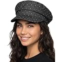 Funky Junque Greek Fisherman Newsboy Cap, Cotton Captains Bakerboy Hat