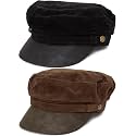 Funky Junque Greek Fisherman Newsboy Cap, Cotton Captains Bakerboy Hat