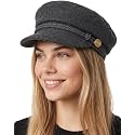 Funky Junque Greek Fisherman Newsboy Cap, Cotton Captains Bakerboy Hat