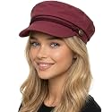 Funky Junque Greek Fisherman Newsboy Cap, Cotton Captains Bakerboy Hat