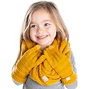 Funky Junque Matching Sets Kids Infinity Scarf Texting Gloves Bundle Girls Boys Toddler