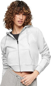 funky monkey women full sleeve solid hooded sweatshirt