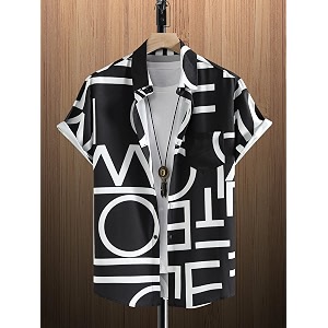 Funky Printed Shirt for Men Half Sleeves