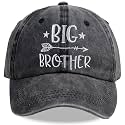 Funny Big for Brother Hat, Adjustable Embroidered Baseball Cap for Toddler Kids Child Boy（Fit for Age 3-6）