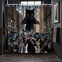 Funny Black Cat Shower Curtain Crazy Mens, 60x72 Inchs