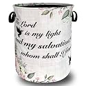 Funny Christian Laundry Basket Oxford Cloth Foldable Hamper 18.9x16.5 Inch