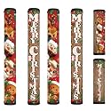 Funny Christmas Refrigerator Door Handle Covers Fridge Handle Covers Set of 6 Washable Appliance Handles Cover Cloth Oven Stove Dishwasher Handles Protective Gloves