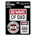 Funny Dad Jokes Adhesive Vinyl Decal Pack