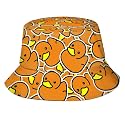 Orage-red Ducky Bucket Hat Fisherman Hat Beach Travel Sun Hat Outdoor Cap for Adults Men Women