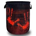 Blood Spatter Laundry Basket Oxford Cloth Foldable Hamper 18.9x16.5 Inch