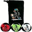 Funny Footbag Set, Pellet Filled Footbag - Soft Plush Kick Bag for Freestyle Tricks, Juggling, Indoor Outdoor Play, Coordination Training