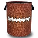 Funny Football Laundry Basket Oxford Cloth Foldable Hamper 18.9x16.5 Inch