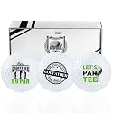 Funny Godfather Gifts Golf Balls Set for Men or Him, Perfect for Godfather, Coworkers, Boss, Golfers, Golf Lovers for Birthday & Father's Day - White