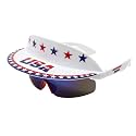 Funny Guy Mugs Polarized Visor Sunglasses - Premium 80s &amp; 90s Retro Sunglasses