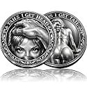 Funny Heads or Tails Coin Heads I Get Tail/Tails I Get Head Double-Sided Humor Coin, Cheeky Lucky Flip Token, Adult Gag Gift for Couples, Valentine Day & Anniversary(A)