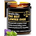 Funny Lawyer Candle, Best Lawyer Gifts for Women &amp; Men, Law School Graduation Gifts, Cool Presents for Lawyers, Paralegal &amp; Judge Gift, Future Attorney Presents, Studying for The Bar Exam Gift