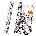 Funny live Paint Brush Holder Art Supplies, Artist Brush Holder &amp; Storage Organizer Roll-Up Case Bag, Protect Acrylic Oil Watercolor Paintbrushes (Kitten 20 Slot Pockets)