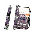 Funny live Paint Brush Holder Art Supplies, Artist Brush Holder &amp; Storage Organizer Roll-Up Case Bag, Protect Acrylic Oil Watercolor Paintbrushes (Bohemian 20 Slot Pockets)