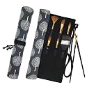 Funny live Paint Brush Holder Art Supplies, Artist Brush Holder &amp; Art Supply Storage Organizer Roll-Up Case Bag, Protect Acrylic Oil Watercolor Paintbrushes (Grove-20 Slot Pockets)