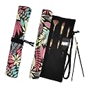 Funny live Paint Brush Holder Art Supplies, Artist Brush Holder & Art Supply Storage Organizer Roll-Up Case Bag, Protect Acrylic Oil Watercolor Paintbrushes (Leaves 20 Slot Pockets)