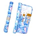 Funny live Paint Brush Holder Art Supplies, Artist Brush Holder &amp; Storage Organizer Roll-Up Case Bag, Protect Acrylic Oil Watercolor Paintbrushes (Rhombic 20 Slot Pockets)