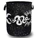 Funny Snakes Laundry Basket Oxford Cloth Foldable Hamper 18.9x16.5 Inch