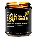Funny Soccer Goalie Candle, Unique Soccer Goalkeeper Gifts, Cool Sports Themed Gift Ideas for Players, Coach, Youth, Teen Girls, Boys, Youth, Team Gifts, Ideal for Christmas, Birthday