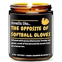 Funny Softball Candle, Softball Gifts for Girls Teenager, Cool Sports Themed Gift Ideas for Players, Coach, Youth, Teen Girls, Team Gifts, Ideal for Christmas, Birthday, Special Occasions, Gift-Ready