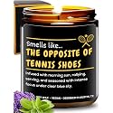 Funny Tennis Candle, Unique Sports Themed Gifts for Men &amp; Women, Hilarious Tennis Lover Gifts for Coach and Player, Perfect Present for Birthday, Christmas, Special Occasions, Gift Ready